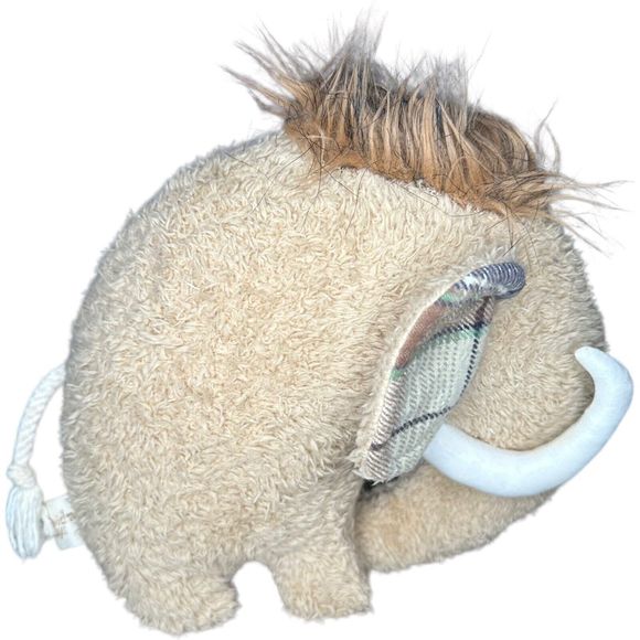 Wooly Mammoth Avida Toys Plush Stuffed Animal Rustic Artistic Plaid Ears 8” - Picture 1 of 11